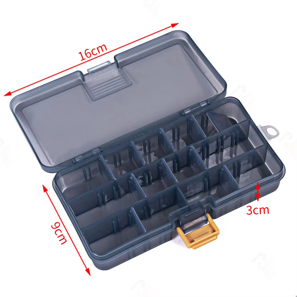 Fishing Tackles Baits Storage Case Translucent Protective Storage Box for Fishing Lures Spoons Fishhook