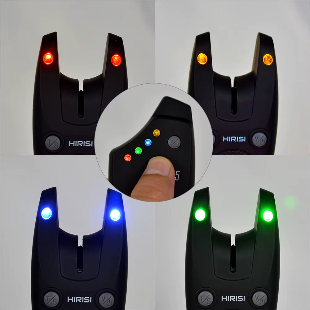 Wireless Carp Fishing Alarm Set Waterproof, Fishing Bite Alarms Fishing Bite Indicator Fishing Accessories S5