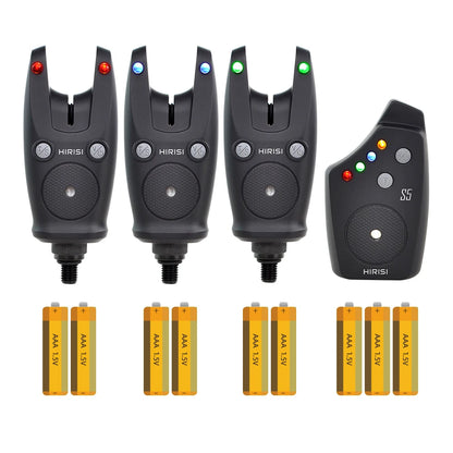 Wireless Carp Fishing Alarm Set Waterproof, Fishing Bite Alarms Fishing Bite Indicator Fishing Accessories S5